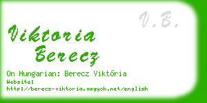 viktoria berecz business card